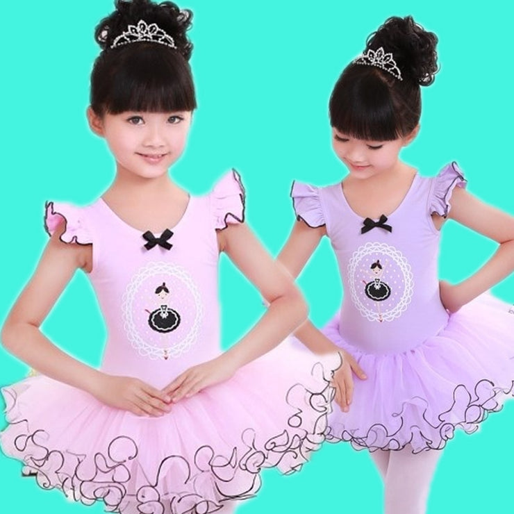 Children Dance Tulle Dress Girl Ballet Dress Fitness Clothing Performance Wear Leotard Costume Girl Ballet dresses 3-12Year