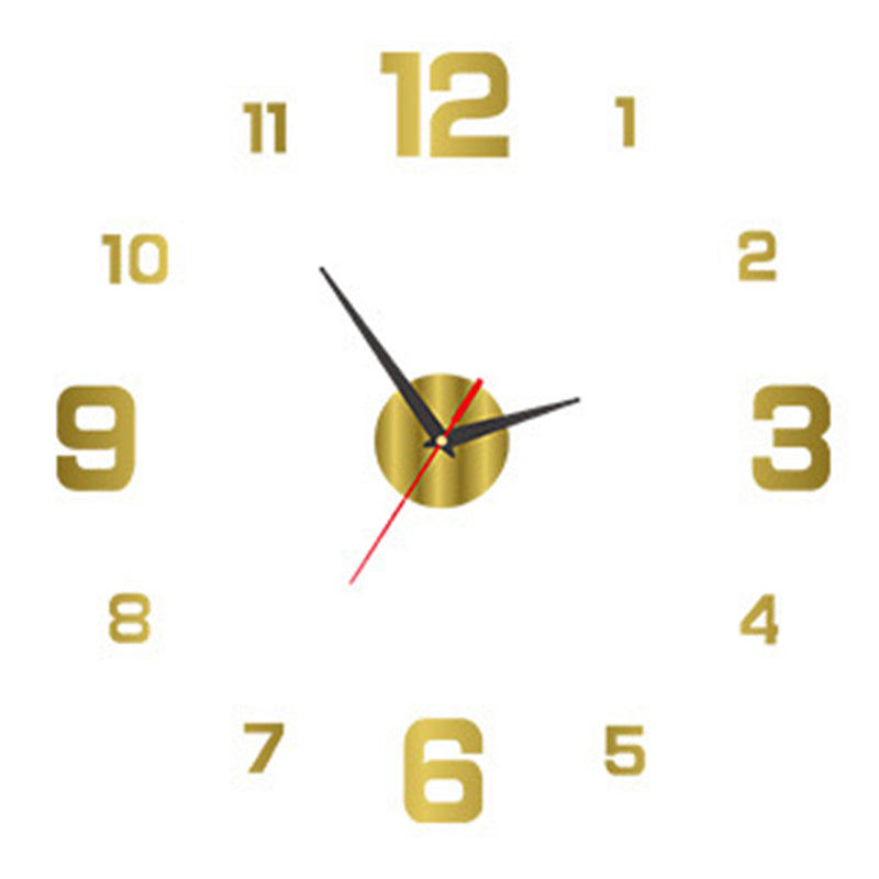 DIY Frameless Wall Clock – Modern 3D Acrylic Silent Clock for Living Room, Office, Bedroom