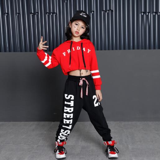 Kids Hip Hop Dance Costumes Girls Dance Clothes Wear for Girl 6 8 10 12 Years