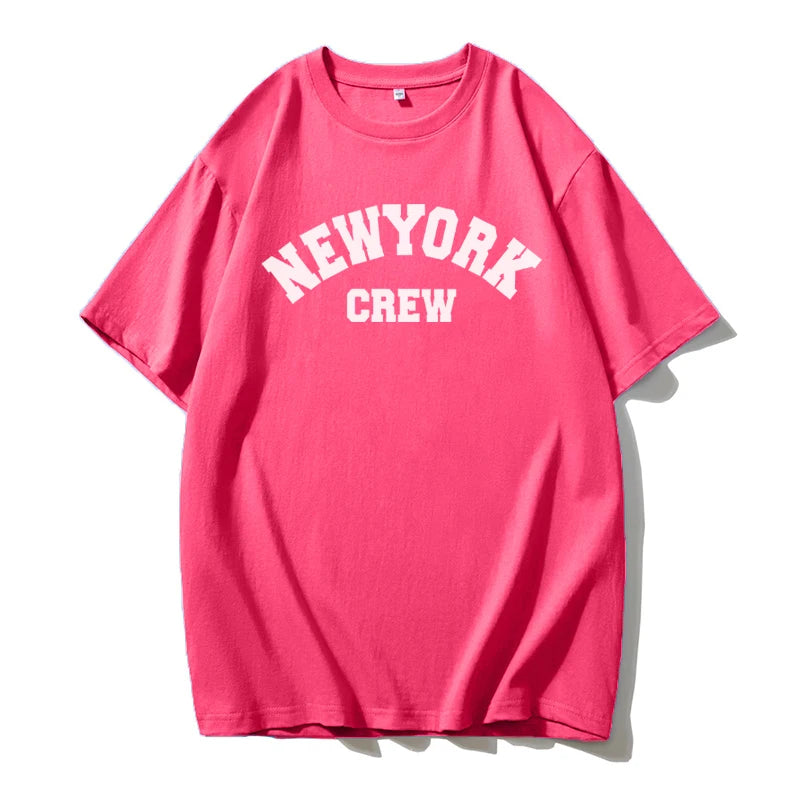 Plus Size Cotton Letter Print T-shirt – Blessyuki Women’s Casual Summer O-Neck Tee UK